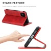 Etui iPhone 12 Pro Max Simili cuir avec fermeture magnetique -  Rangement carte - Rouge