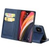 Etui iPhone 12 Pro Max Simili cuir avec fermeture magnetique -  Rangement carte - Bleu foncé