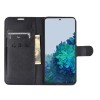 Etui portefeuille Galaxy S21 Plus Simili- cuir avec rangement carte - Noir