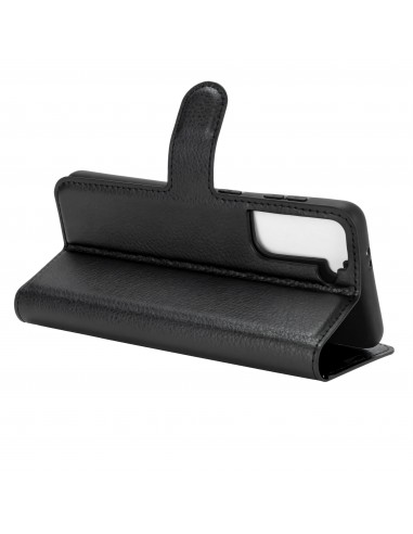 Etui portefeuille Galaxy S21 Plus Simili- cuir avec rangement carte - Noir
