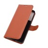 Etui portefeuille Galaxy S21 Plus Simili- cuir avec rangement carte - Marron