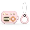 Coque de protection Airpods Pro Radio retro Rose
