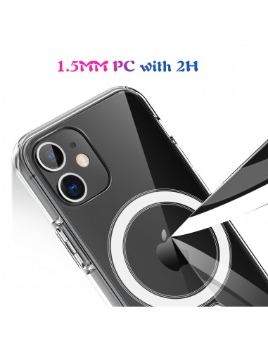 Coque silicone antichoc iPhone 12 mini Charge sans fil Transparent