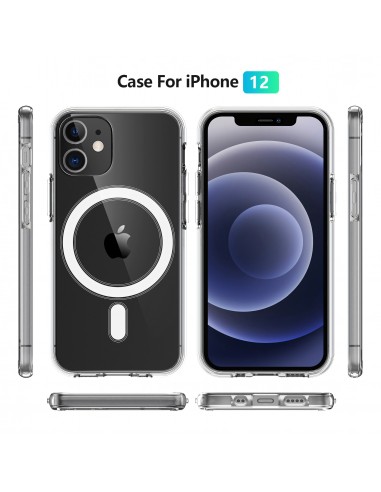 Coque silicone antichoc iPhone 12 mini Charge sans fil Transparent