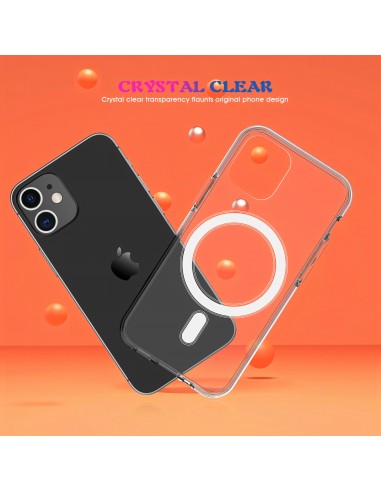 Coque silicone antichoc iPhone 12 mini Charge sans fil Transparent