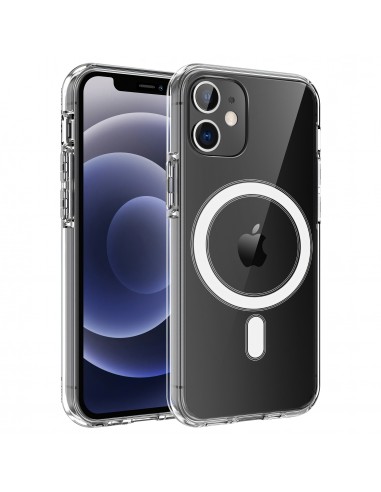 Coque antichoc iPhone 12 Pro et 12 Charge sans fil Transparent Transparent