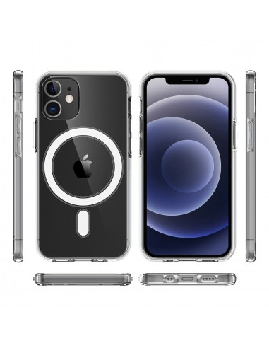 Coque antichoc iPhone 12 Pro et 12 Charge sans fil Transparent Transparent