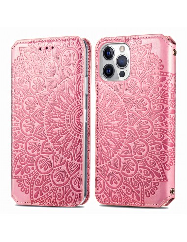 Etui iPhone 12 et 12 Pro Mandala Flower Rose