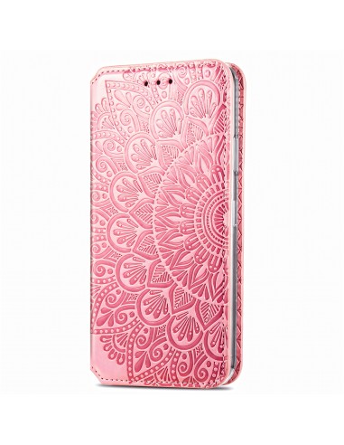 Etui iPhone 12 et 12 Pro Mandala Flower Rose