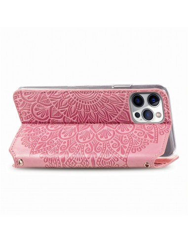 Etui iPhone 12 et 12 Pro Mandala Flower Rose