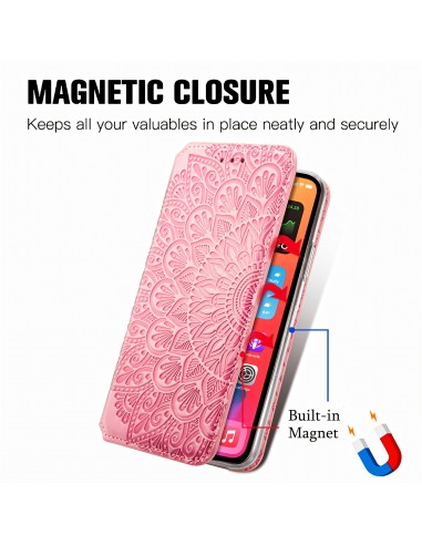 Etui iPhone 12 et 12 Pro Mandala Flower Rose