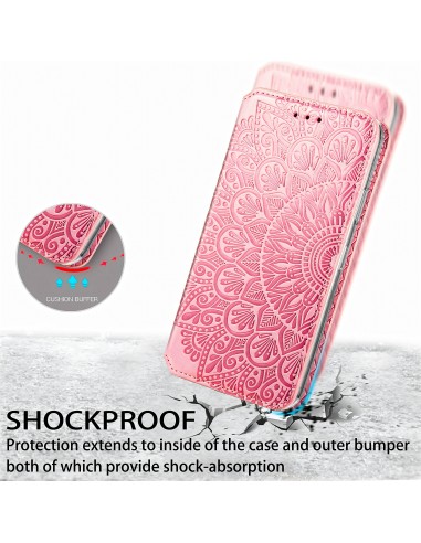 Etui iPhone 12 et 12 Pro Mandala Flower Rose