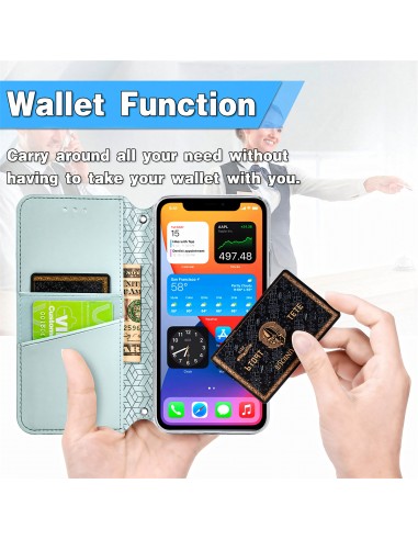 Etui iPhone 12 et 12 Pro Mandala Flower Gris