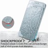 Etui iPhone 12 et 12 Pro Mandala Flower Gris