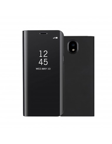 Etui Galaxy J7 2017 Mirroir Noir
