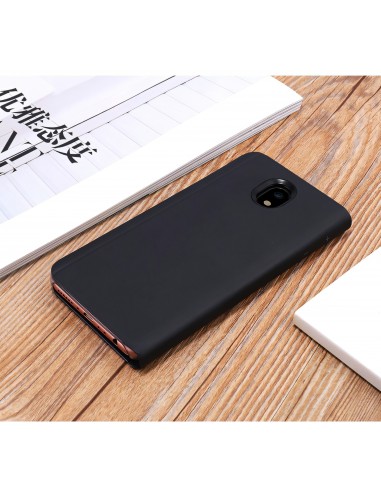 Etui Galaxy J7 2017 Mirroir Noir