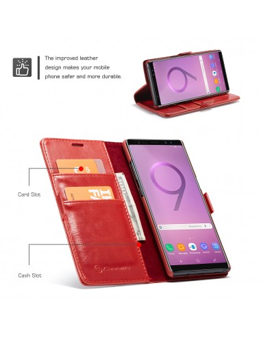 Etui Galaxy Note 9 Business CASEME Rouge Rouge