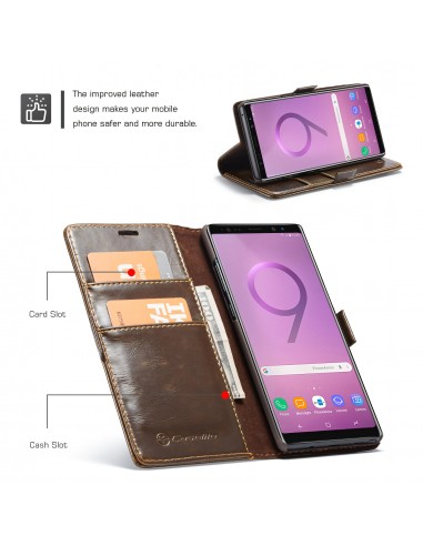 Etui Galaxy Note 9 Business CASEME Marron Marron