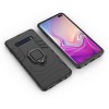 Coque antichoc hybride Galaxy S10 Plus avec anneau Noir