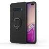 Coque antichoc hybride Galaxy S10 Plus avec anneau Noir