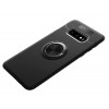 Coque silicone Galaxy S10 Plus avec anneau Noir
