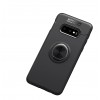 Coque silicone Galaxy S10 Plus avec anneau Noir