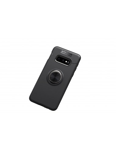 Coque silicone Galaxy S10 Plus avec anneau Noir