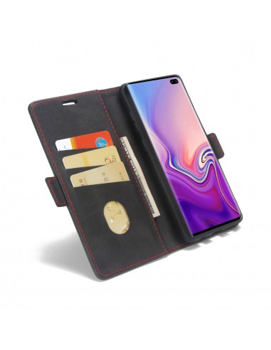 Etui portefeuille Galaxy s10 Plus Style business Noir