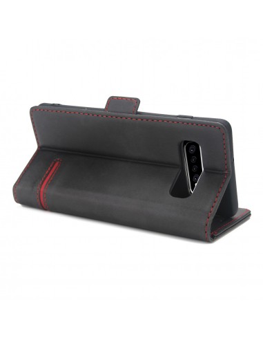 Etui portefeuille Galaxy s10 Plus Style business Noir