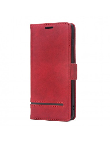 Etui portefeuille Galaxy s10 Plus Style business Rouge