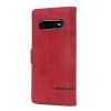 Etui portefeuille Galaxy s10 Plus Style business Rouge