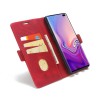 Etui portefeuille Galaxy s10 Plus Style business Rouge