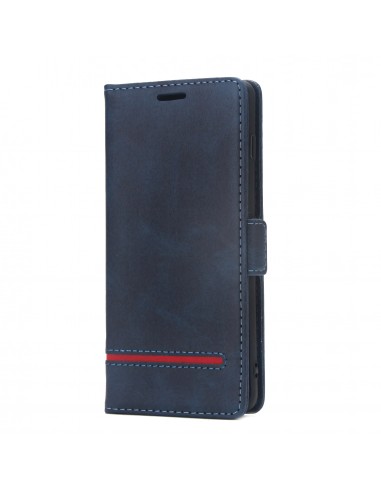 Etui portefeuille Galaxy s10 Plus Style business Bleu