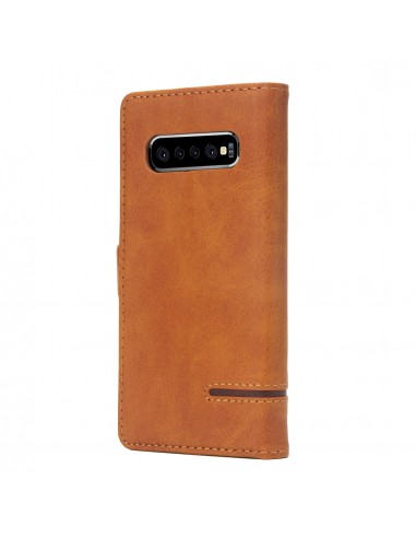 Etui portefeuille Galaxy s10 Plus Style business Marron