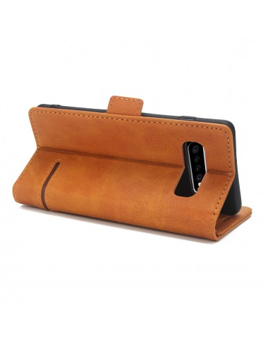 Etui portefeuille Galaxy s10 Plus Style business Marron