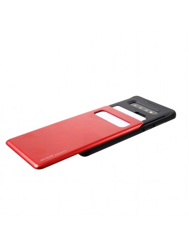 Coque antichoc Galaxy S10 plus Coulissant Mercury Rouge