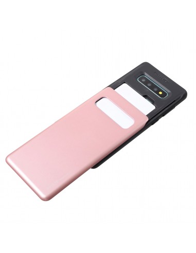 Coque antichoc Galaxy S10 plus Coulissant Mercury Or Rose