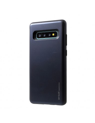 Coque antichoc Galaxy S10 plus Coulissant Mercury Bleu foncé