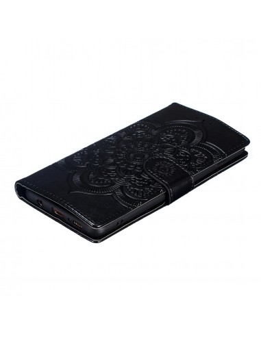 Etui Galaxy S10 Plus style Mandala Noir