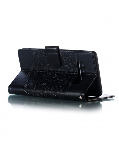 Etui Galaxy S10 Plus style Mandala Noir