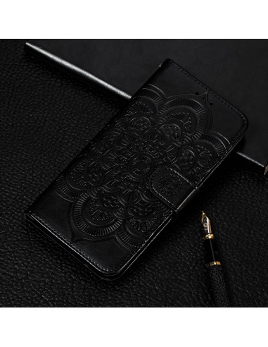 Etui Galaxy S10 Plus style Mandala Noir
