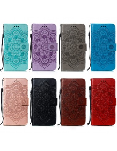 Etui Galaxy S10 Plus style Mandala Noir