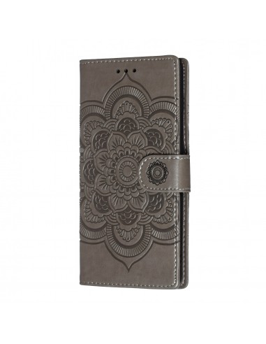 Etui Galaxy S10 Plus style Mandala Gris