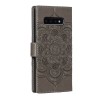 Etui Galaxy S10 Plus style Mandala Gris