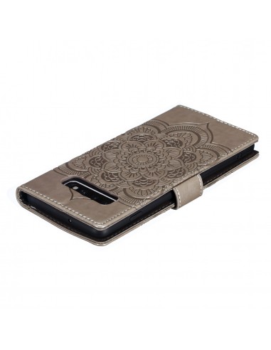 Etui Galaxy S10 Plus style Mandala Gris