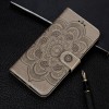 Etui Galaxy S10 Plus style Mandala Gris