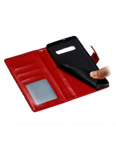 Etui Galaxy S10 Plus style Mandala Rouge