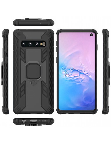 Coque antichoc Galaxy S10 Plus Warrior style Noir