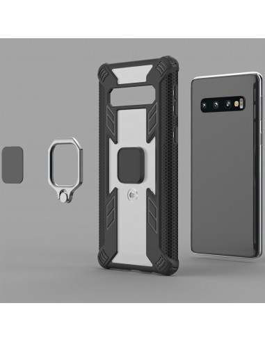 Coque antichoc Galaxy S10 Plus Warrior style Noir