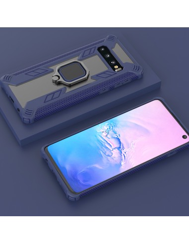 Coque antichoc Galaxy S10 Plus Warrior style Bleu
